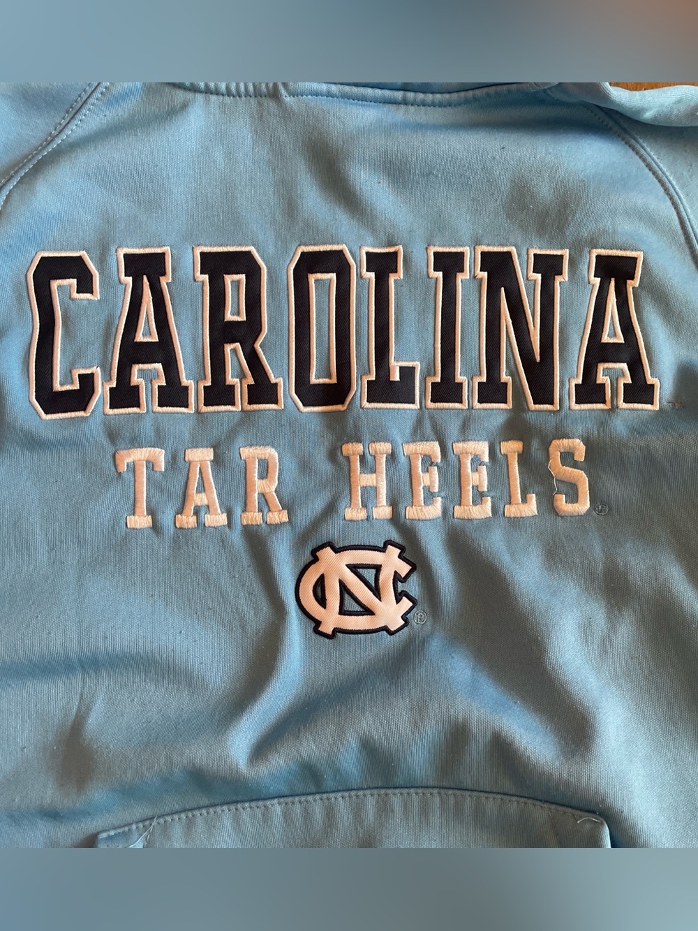 Stadium Athletics Light Blue Pullover with Navy Trim - Picture 2 of 5